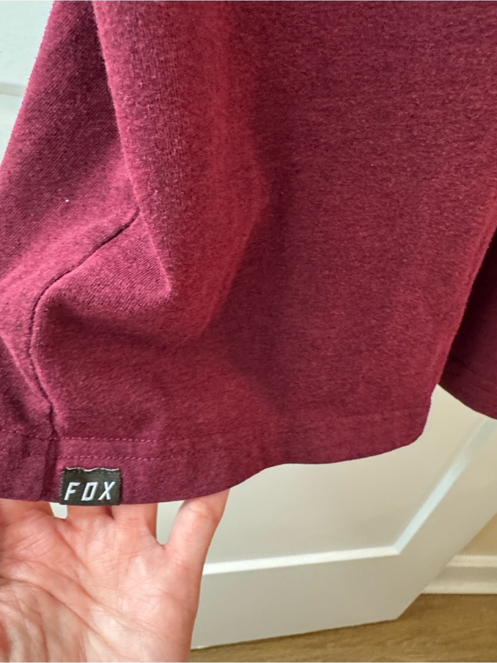 FOX Racing Burgundy Heather Polo Shirt Men’s Medium Logo Y2K inspired - Picture 4 of 6